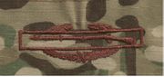 multicam combate Infantryman badge 1st patch Brown thread