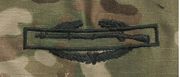 multicam combate infantryman badge 1st SEW-ON patch black thread