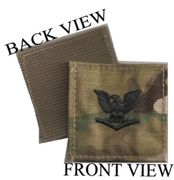 MultiCam E4 RANK Insignia  w/ Hook Fastener