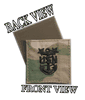 MultiCam E9 RANK Insignia BLACK LETTERS w/ Hook Fastener