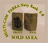 MultiCam EMBROIDERED GORE-TEX NAVY RANK DEVICE   SENIOR CHIEF PETTY OFIICER (E-8) BLACK LETTERS