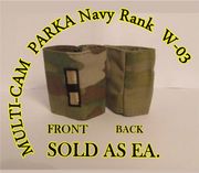 MultiCam EMBROIDERED GORE-TEX NAVY RANK DEVICE   WARRANT OFFICER (CW-3)
