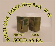 MultiCam EMBROIDERED GORE-TEX NAVY RANK DEVICE   WARRANT OFFICER (CW-5)