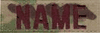 MultiCam NAME TAPES for Ball Caps and Plate Carrier Vests (3 Inches)3 TAPE MINIMUM ORDER  