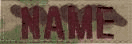 MultiCam NAME TAPES for Ball Caps and Plate Carrier Vests (3 Inches)3 TAPE MINIMUM ORDER  