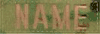 MultiCam NAME TAPES for Ball Caps and Plate Carrier Vests with Coyote Thread & VELCRO (3 INCH LENGTH) 3 TAPE MINIMUM ORDER  
