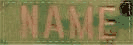 MultiCam NAME TAPES for Ball Caps and Plate Carrier Vests with Coyote Thread & VELCRO (3 INCH LENGTH) 3 TAPE MINIMUM ORDER  