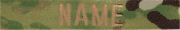 MultiCam NAME TAPES with Coyote Thread & VELCRO (5 INCH LENGTH) 3 TAPE MINIMUM ORDER  