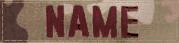 MultiCam NAME TAPES with VELCRO (4 INCH LENGTH) 3 TAPE MINIMUM ORDER 