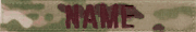 MultiCam NAME TAPES with VELCRO (6 INCH LENGTH) 3 TAPE MINIMUM ORDER 