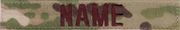 MultiCam NAME TAPES with VELCRO (6 INCH LENGTH) Optional Size 3 TAPE MINIMUM ORDER 