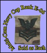 MultiCam NAVY Cap DEVICE   1ST CLASS PETTY OFFICER (E-6) Black THREAD