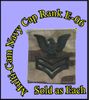 MultiCam NAVY Cap DEVICE   1ST CLASS PETTY OFFICER (E-6) Black THREAD