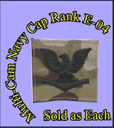 MultiCam NAVY Cap DEVICE   3RD CLASS PETTY OFFICER (E-4) Black THREAD