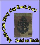 MultiCam NAVY Cap DEVICE   CHIEF PETTY OFFICER (E-7) Black THREAD