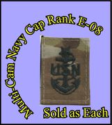 MultiCam NAVY Cap DEVICE   SENIOR CHIEF PETTY OFFICER (E-8) Black THREAD
