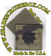 MultiCam NAVY RANK CDR (05) Insignia w/ Hook Fastener black Thread