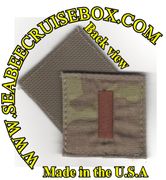 MultiCam NAVY  RANK Ensign 01 OFFICER RANK Insignia BROWN  LETTERS w/ Hook Fastener