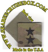 MultiCam NAVY RANK Rear Admiral Upper half ( 08) Insignia w/ Hook Fastener black Thread