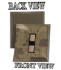 MultiCam NAVY RANK (W03 ) Insignia w/ Hook Fastener black Thread