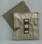 MultiCam USMC RANK Chief Warrant Officer 4 ( W04 ) Insignia w/ Hook Fastener black Thread