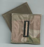 MultiCam USMC RANK Chief Warrant Officer 5 ( W05 ) Insignia w/ Hook Fastener black Thread