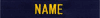 NAME Tape for Coverall Blue Gold letters 3 TAPE MINIMUM ORDER 