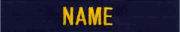 NAME Tape for Coverall Blue Gold letters 3 TAPE MINIMUM ORDER 