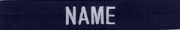 NAME Tape FOR Coverall Blue silver letters 3 TAPE MINIMUM ORDER 