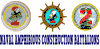 NAVAL AMPHIBIOUS CONSTRUCTION BATTALIONS AND  NAVY CARGO HANDLING BATTALION  HARDHAT STICKERS 