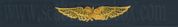 NAVAL AVIATION SUPPY, Breast Device, Embroidered in Gold Thread on BLUE coverall fabric