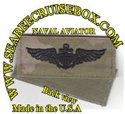 NAVAL AVIATOR  patch in (OCP) MultiCam with hook fastener, note Velcro or equivalent