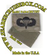 NAVAL PARACHUTIST patch in (OCP) MultiCam with hook fastener, note Velcro or BASIC PARACHUTIST