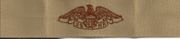 NAVAL RESERVE, Breast Device, Embroidered in Gold Thread on TAN fabric