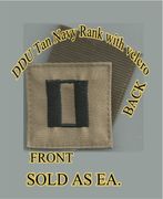 Navy 0-3 Rank for DDU with Velcro 2x2