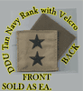 Navy 0-8 Rank for DDU with Velcro 2x2