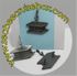 Navy Ball Cap Device - Steelworker (SW) Oxidized