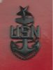 Navy Cap Device: E8 Chief Petty Officer: Senior - black metal