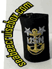 NAVY COLD WEATHER PARKA TAB DEVICE: GOLD EMBROIDERED ANCHOR E9 MASTER CHIEF PETTY OFFICER
