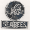 Navy digital Camo seabee Patch (gun Left) 3-Color Silver