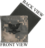NAVY E-4 IN ACU RANK Insignia w/ Hook Fastener NAVY E-4 IN ACU RANK Insignia w/ Hook Fastener