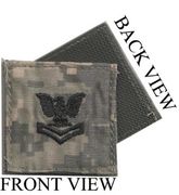 NAVY E-5 IN ACU RANK Insignia w/ Hook Fastener 