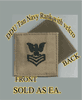 Navy E-6 Rank for DDU with Velcro 2x2