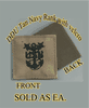 Navy E-9 Rank for DDU with Velcro 2x2