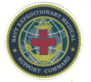 Navy Expeditionary Medical Support Command command hardhat stickers
