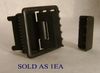 Navy seabee black open face buckle and tip.