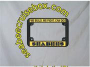 NAVY SEABEES WE BUILD MOTORCYCLE LICENSE PLATE FRAME