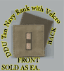 Navy W-01 Rank for DDU with Velcro 2x2