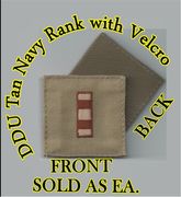 Navy W-02 Rank for DDU with Velcro 2x2