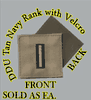 Navy W-05 Rank for DDU with Velcro 2x2